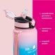 замовити Пляшка для води мотивуюча, з часовою шкалою, 1000 мл, BPA Free, Рожево-синій в інтернет-магазині Tidivi.shop 4