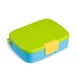 Ланч-бокс дитячий яскравого кольору контейнер для обідів зі столовими приборами в комплекті; Зелено-жовтий колір 7000201 фото 1