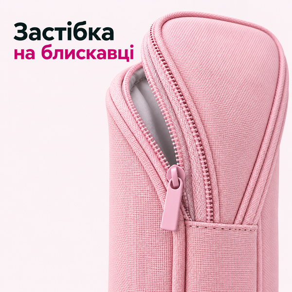 купити Пенал-підставка для канцелярії на блискавці вертикальний (3 кольори)