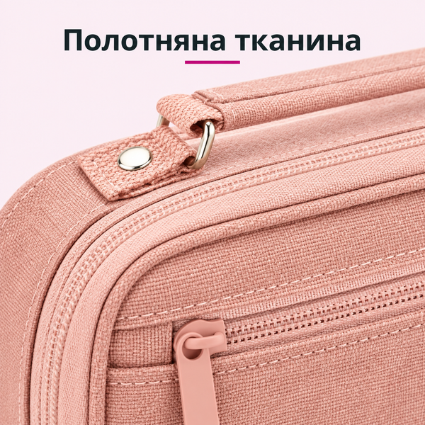 купить Пенал с ручкой из холщовой ткани для канцелярии (4 цвета)