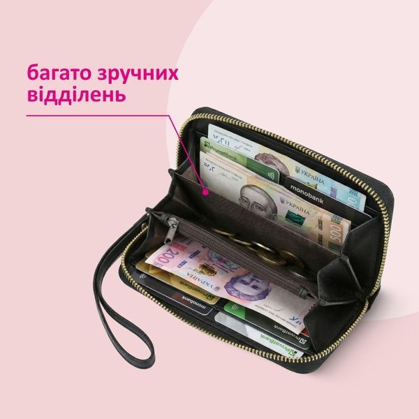 купити Жіночий гаманець стьобаний з екошкіри; 2 кольори