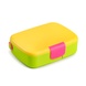 Ланч-бокс дитячий яскравого кольору контейнер для обідів зі столовими приборами в комплекті; Жовто-рожевий колір 7000202 фото 1