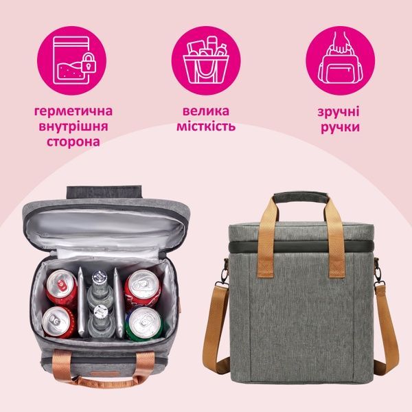 купити Ланч-сумка-холодильник на ремені 15 л; 2 кольори