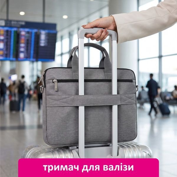 купити Сумка для ноутбука чоловіча, з переднім карманом, для пристроїв до 17.3"