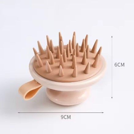купити Силіконовий масажер для голови з петелькою 9&times;6см