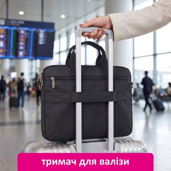 купити Сумка для ноутбука чоловіча, з переднім карманом, для пристроїв до 17.3"