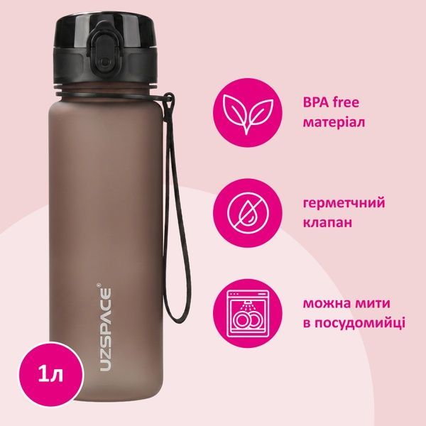 купить Повседневная бутылка для воды 1000мл, матовая; 2 цвета