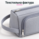 замовити Пенал для канцелярії, із зовнішньою кишенею, на блискавці, сірий в інтернет-магазині Tidivi.shop 4