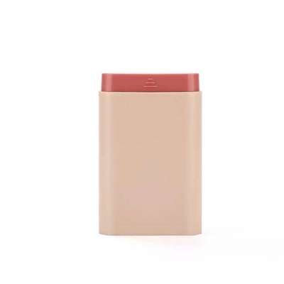 Таблетниця вітамінниця компактна на 2-4-6 регульованих відділень із пластику 9,5×6 см - рожевий колір 602286-1 фото